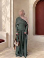 Robe Élégance Vert Sauge