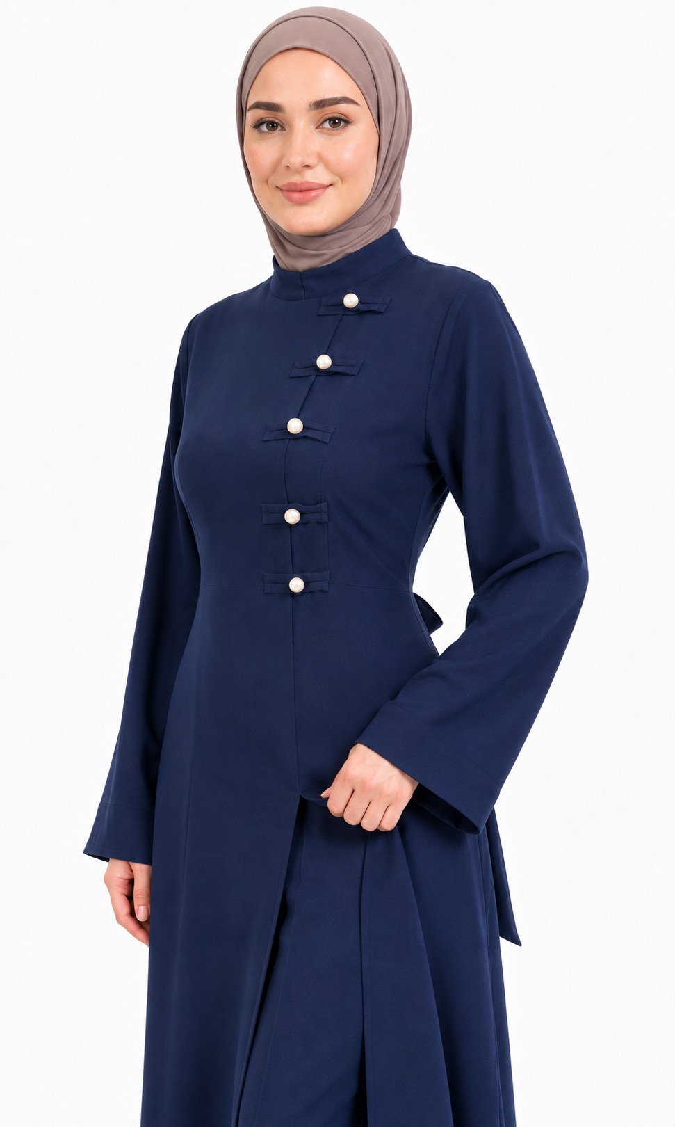 Ensemble Long Élégant HULLA – Bleu Marine