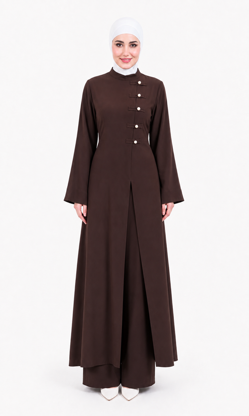 Ensemble Long Élégant HULLA – Bleu Marine