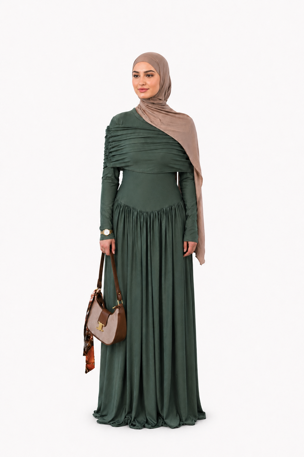 Robe Élégance Vert Sauge