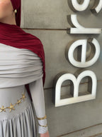 Robe Élégance Gris Perle